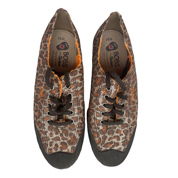 BOBS from Skechers Shoes - 🟠Glitter cheetah print Bobs sketchers sneakers in size 8.5